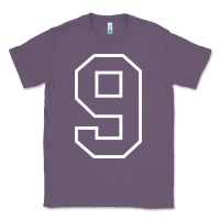 Lavender number #9 sports jersey uniform Classic Tee - linhVisuals