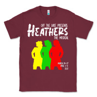 Burgundy otls heathers Classic Tee - linhVisuals