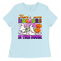 Theres Some Horrors In This House Ladies Tee | Teevron