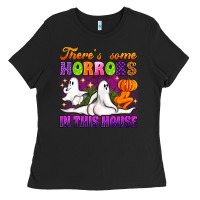 Black theres some horrors in this house Ladies Tee - Artiststas