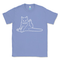 Colony Blue cat butt white Classic Tee - linhVisuals