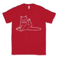 Cat Butt White Classic Tee | Teevron