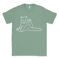 Sage cat butt white Classic Tee - linhVisuals
