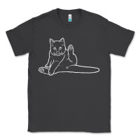 Smoke cat butt white Classic Tee - linhVisuals
