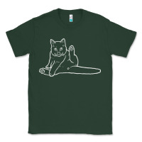 Sports Green cat butt white Classic Tee - linhVisuals