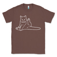Cat Butt White Classic Tee | Teevron