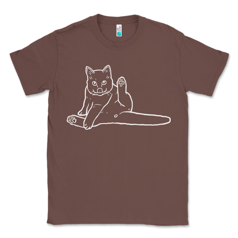 Cat Butt White Classic Tee by linhVisuals | Teevron
