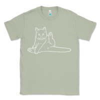 Matcha cat butt white Classic Tee - linhVisuals