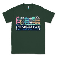 Sports Green charleston rainbow road   charleston south carolin Classic Tee - linhVisuals