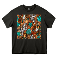 Asphalt western gemstone aztec seamless pattern Heavy Core Tee - BundleAndBundleShop
