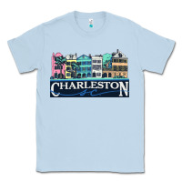Dusty Blue charleston rainbow road   charleston south carolin Classic Tee - linhVisuals