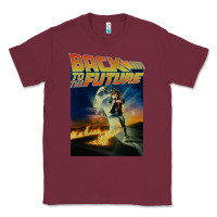 Burgundy back to the future vintage Classic Tee - linhVisuals