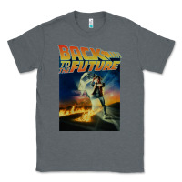 Charcoal Heather back to the future vintage Classic Tee - linhVisuals