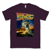 Plum back to the future vintage Classic Tee - linhVisuals