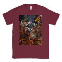Burgundy Neil Peart cool Classic Tee - linhVisuals