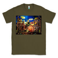 Army Green Neil Peart encore Classic Tee - linhVisuals