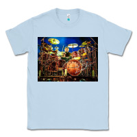 Dusty Blue Neil Peart encore Classic Tee - linhVisuals
