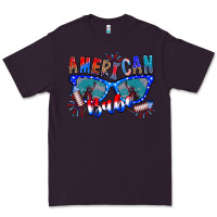 Plum American babe Premium Tee - CowhideDigitalArt
