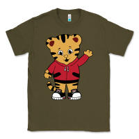 Army Green daniel tigers neighborhood Classic Tee - linhVisuals