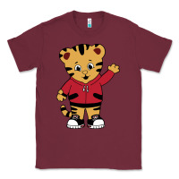 Burgundy daniel tigers neighborhood Classic Tee - linhVisuals