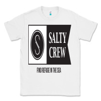 White salty crew Classic Tee - linhVisuals