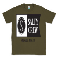 Army Green salty crew Classic Tee - linhVisuals