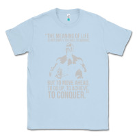 Dusty Blue schwarzenegger arnie Classic Tee - linhVisuals