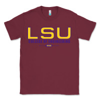 Burgundy lsu college of engineering  1890 Classic Tee - linhVisuals