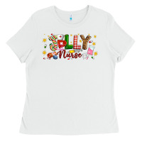 White Christmas jolly nurse Ladies Tee - Artiststas