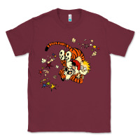 Burgundy calvin Classic Tee - linhVisuals