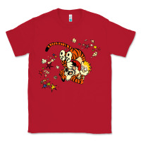 Red calvin Classic Tee - linhVisuals