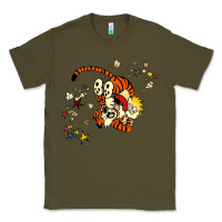 Army Green calvin Classic Tee - linhVisuals