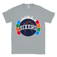 Heather Grey sixers basketball Classic Tee - linhVisuals