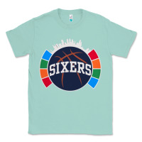 Seafoam sixers basketball Classic Tee - linhVisuals