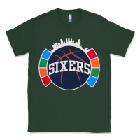 Sports Green sixers basketball Classic Tee - linhVisuals