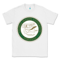 White george mason university Classic Tee - linhVisuals