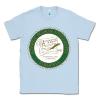 Dusty Blue george mason university Classic Tee - linhVisuals