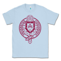 Dusty Blue f0rdham university Classic Tee - linhVisuals
