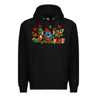 Black joy with christmas elf stitch Premium Hoodie - AdoDesignShop