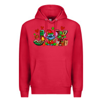 Cardinal joy with christmas elf stitch Premium Hoodie - AdoDesignShop