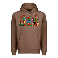 Chestnut joy with christmas elf stitch Premium Hoodie - AdoDesignShop