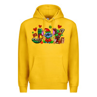 Lemon joy with christmas elf stitch Premium Hoodie - AdoDesignShop
