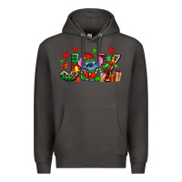 Smoke joy with christmas elf stitch Premium Hoodie - AdoDesignShop
