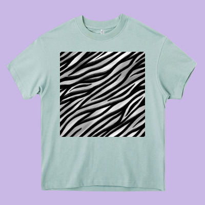 Zebra Seamless Pattern, Heavy Core Tee Designed By Bundleandbundleshop