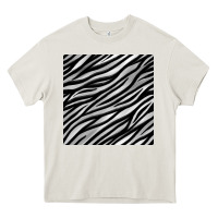 Cream Zebra Seamless Pattern, Heavy Core Tee - BundleAndBundleShop