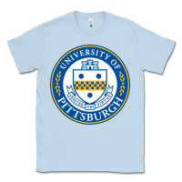 Dusty Blue university of pittsburgh Classic Tee - linhVisuals