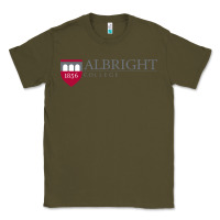 Army Green albright college vectorized Classic Tee - linhVisuals
