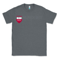 Charcoal Heather albright college vectorized Classic Tee - linhVisuals