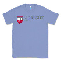 Colony Blue albright college vectorized Classic Tee - linhVisuals