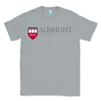 Heather Grey albright college vectorized Classic Tee - linhVisuals